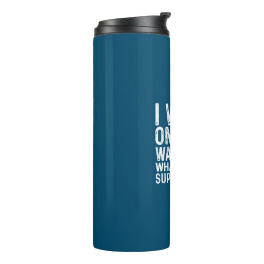 Hockey, den ich auf Wasser laufe Thermosbecher (Nach links gedreht)