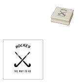 Hockey der Weg Gummistempel (Stempel)
