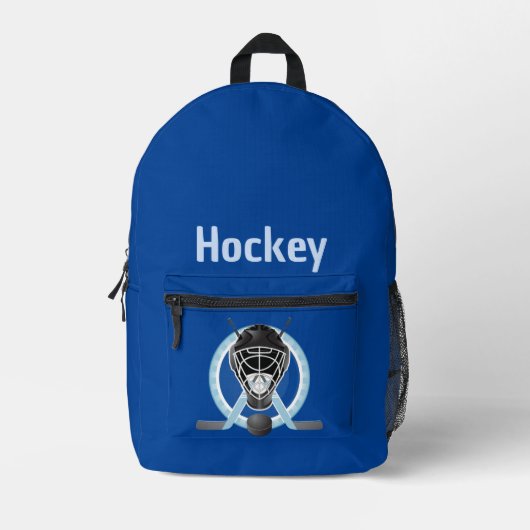 Hockey Design Back Pack Bedruckter Rucksack (Vorderseite)