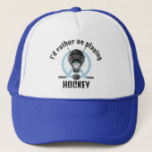 Hockey-Design-Hat Truckerkappe (Vorderseite)