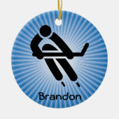 Hockey Design Ornament (Vorne)