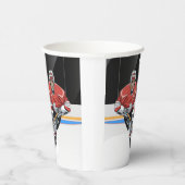 Hockey Design Paper Cup Pappbecher (Rechts)