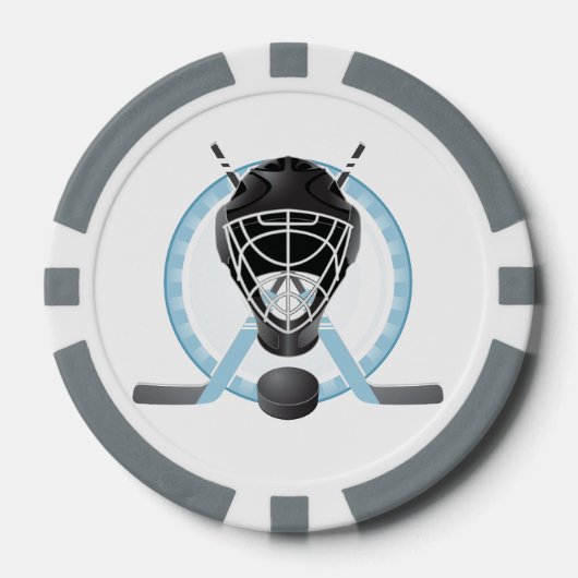 Hockey-Design-Pokerkarten Pokerchips (Vorderseite)