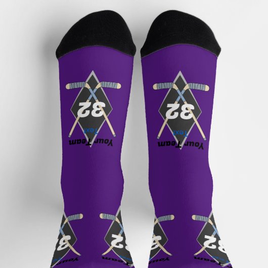 Hockey Design Socks Any Color HAMbyWG Socken (Oben)
