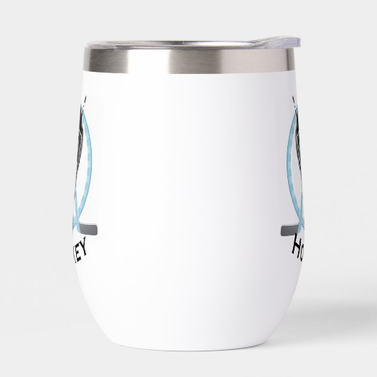 Hockey Design Thermal Wine Tumbler (Links)