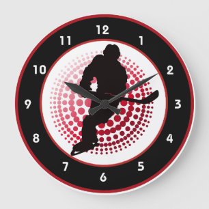 Hockey Design Wall Clock Große Wanduhr