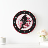 Hockey Design Wall Clock Große Wanduhr (Zuhause)