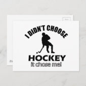 Hockey-Designs Postkarte (Vorne/Hinten)