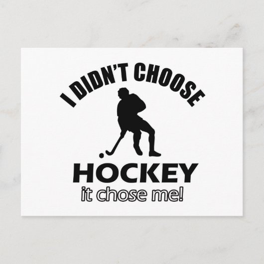 Hockey-Designs Postkarte (Vorderseite)