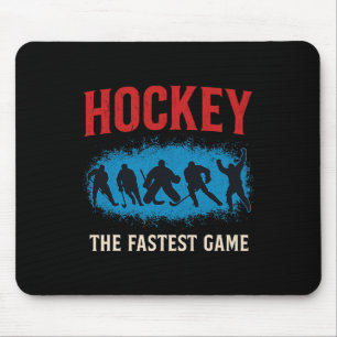 Hockey – Die schnellste Spiel Silhouette  Mousepad