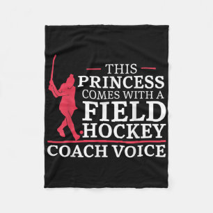 Hockey Diese Prinzessin kommt mit einem Feldhockey Fleecedecke