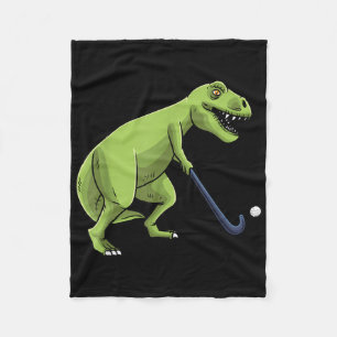 Hockey-Dinosaurier T-Rex-Spieler Männer Frauen Jug Fleecedecke