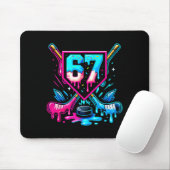 Hockey Drip 6 7 Nummer 67 Sechs Sieben Meme Männer Mousepad (Mit Mouse)
