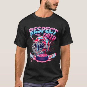 Hockey-Drip für Jungen Eiscreme-Drip Jugend Kinder T-Shirt