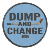 Hockey-Dump und Änderung Eishockey Puck (Vorderseite)