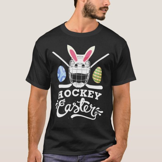 Hockey Easter Easter Day Ice Hockey Player T-Shirt (Vorderseite)