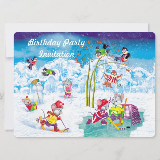 Hockey Einladung (Vorderseite)