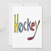 Hockey Einladung (Vorderseite)