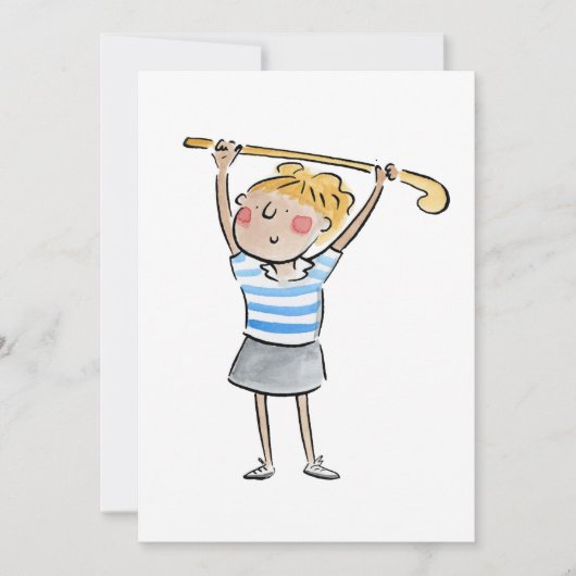 Hockey Einladung (Vorderseite)