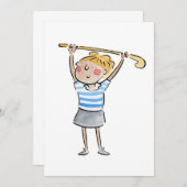 Hockey Einladung (Vorne/Hinten)