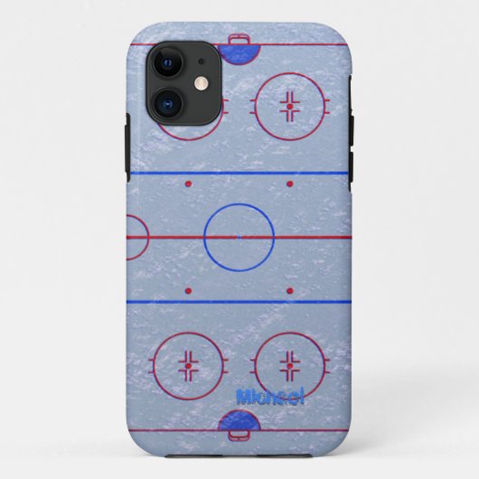 Hockey-Eisbahn Case-Mate iPhone Hülle (Rückseite)