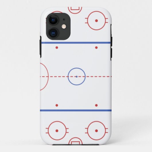 Hockey-Eisbahn iPhone Fall Case-Mate iPhone Hülle (Rückseite)