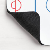 Hockey-Eisbahn Mousepad (Ecke)