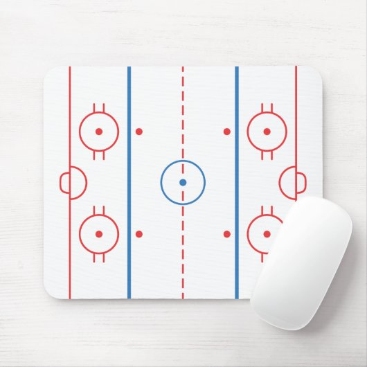 Hockey-Eisbahn Mousepad (Mit Mouse)