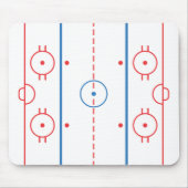 Hockey-Eisbahn Mousepad (Vorne)