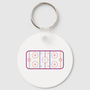 Hockey-Eisbahn Schlüsselanhänger