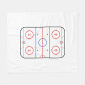 Hockey-Eisbahnen-Begleiter-Autogramm bereit Fleecedecke (Vorderseite (Horizontal))