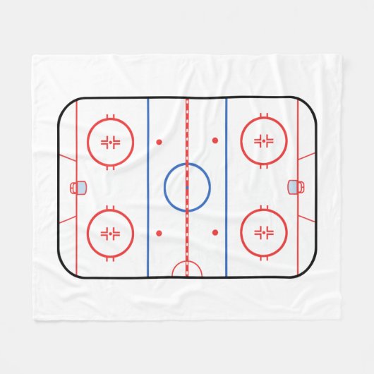 Hockey-Eisbahnen-Begleiter-Autogramm bereit Fleecedecke (Vorderseite (Horizontal))