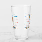 Hockey-Eisbahnen-Diagramm-Mitte-Eis-Hockey-Stöcke Glas (Links)