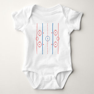 Hockey-Eisbahnen-Säugling Baby Strampler
