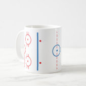 Hockey-Eisbahnen-Tassen-Verpackung Kaffeetasse (Vorderseite Links)