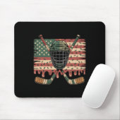 Hockey Eiscreme-Drip-Camo-USA-Flagge Mousepad (Mit Mouse)