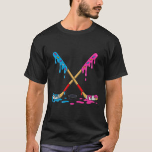 Hockey-Eiscreme-Tropf-Jungen Eishockey-Jugendspiel T-Shirt