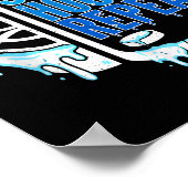 Hockey Eiscreme tropft Essen Schlaf Hockey Wiederh Poster (Ecke)