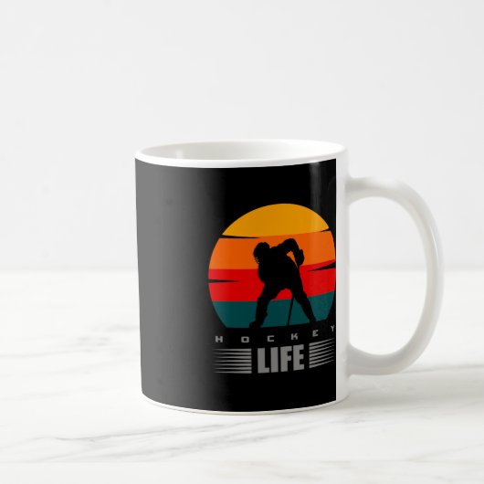 Hockey-Eishockey-Spieler-Geschenk 4 Kaffeetasse (Rechts)