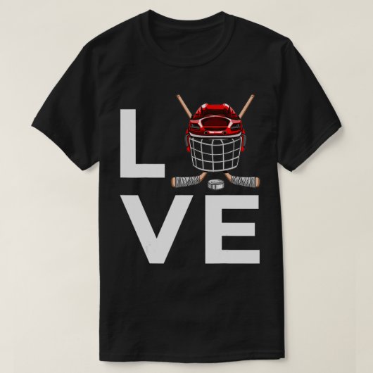 Hockey Eishockey-Spieler T-Shirt (Design vorne)