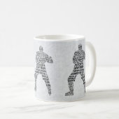 Hockey Enforcer Calligram Tasse (VorderseiteRechts)