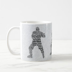 Hockey Enforcer Calligram Tasse