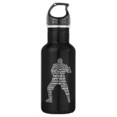 Hockey Enforcer Edelstahlflasche (Vorderseite)