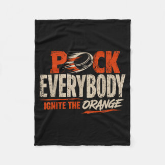 Hockey-Enforcer Orange 1 Fleecedecke