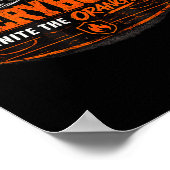 Hockey Enforcer Orange 1 Poster (Ecke)