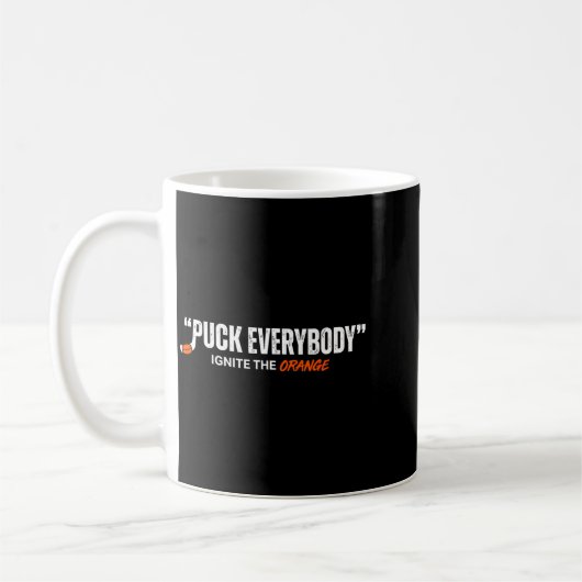 Hockey Enforcer Orange 2 Kaffeetasse (Links)