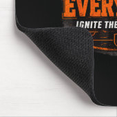 Hockey-Enforcer Orange Mousepad (Ecke)