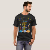 Hockey Equipment Player Loverhanukkah Jewish Menor T-Shirt (Vorne ganz)