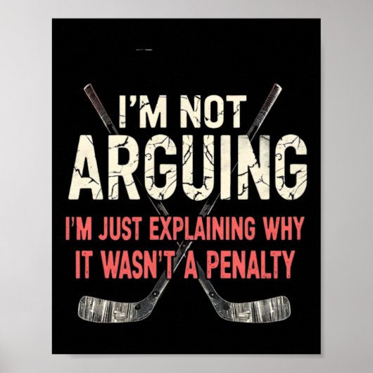 Hockey erklärt, warum es keine Strafe war Poster (Vorne)