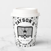 Hockey erstes Jahr ab 1. Geburtstag Pappbecher (Vorderseite)